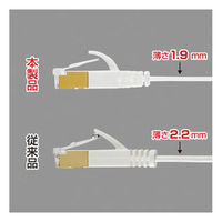 サンワサプライ CAT7ウルトラフラットLANケーブル KB-FLU7-15BK 1本