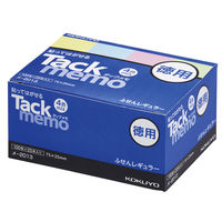 コクヨ タックメモ（ふせん） レギュラーサイズ（4色ミックス）75×25mm  100枚ｘ20本入り