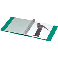 コクヨ　クリヤーブック（替紙式）　A4タテ　30穴　23ポケット　緑　グリーン　ラ-460G　1冊