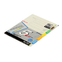 キングジム カラーインデックス A4タテ 5山 2穴 907　100組(20組入×5袋)