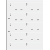 キングジム　名刺ホルダーS型　台紙（ヨコ型名刺入れ用）　89D　1袋（10枚入）