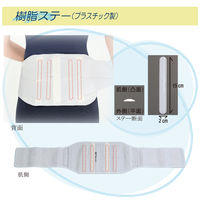 竹虎 ランバック ホワイト M 033983 1個 コルセット 腰痛ベルト