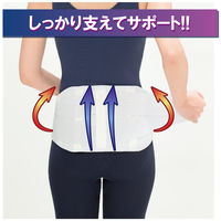 竹虎 ランバック ホワイト LL 033985 1個 コルセット 腰痛ベルト