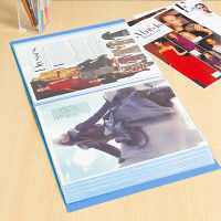 プラス　エコノミークリアーファイル　Ａ4Ｓ　ＢＬ　100Ｐ　A4タテ100ポケットブルー　FC-110EN　1冊　　（直送品）