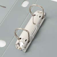 セキセイ　ロックリングファイル　D型2穴　A4ヨコ　背幅43mm　グレー　F-532E-62