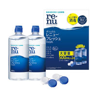 レニュー(Ｒ)　フレッシュ　1箱（500mL×2本入）　ボシュロム・ジャパン　コンタクト用洗浄・消毒・保存液
