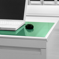 プラス デスクマット OAタイプ 中（1190×690mm） 厚さ1.8mm 下敷き付 透明 41356