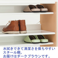 アスプルンド　ハイブリットスリッパ＆シューズラック　ダークブラウン 幅1000×奥行350×高さ1000mm 1台