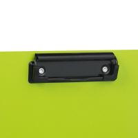 PP製クリップファイル　A4タテ　二つ折り　A4タテ　ライトグリーン　セリオ