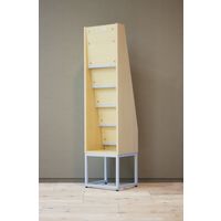 アスクル おもてなしスタイル パンフレットスタンド 1列 ナチュラル 1台  オリジナル