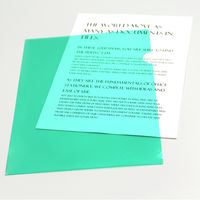 プラス カラークリアホルダー A4 グリーン 緑 1セット(30枚) ファイル 89342