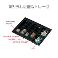 プラス 小型手提金庫 ダークグレー CB-060G DGY 1個（直送品）