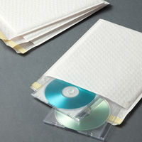 「現場のチカラ」 クッション封筒 CD・DVD2枚用 白 1箱（100枚入） 酒井化学工業  オリジナル