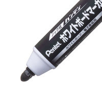 ぺんてる ノック式 ハンディホワイトボードマーカー 中字丸芯 黒 MWXN5M-A 1セット（5本）