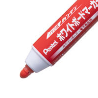 ぺんてる ノック式 ハンディホワイトボードマーカー 中字・丸芯 赤 MWXN5M-B 1セット（5本：1本×5）