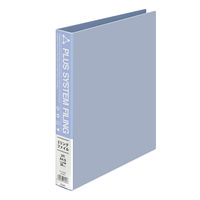 プラス 2リングファイル A4タテ 背幅37mm 青 FL-101RF BL 1冊