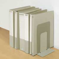 プラス ブックエンド BSー201 L エルグレー 1組/2個 BS-201 1組