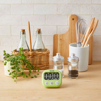 タニタ（TANITA）でか見えタイマー100分計　グリーン　キッチンタイマー　1セット（5個：1個×5）