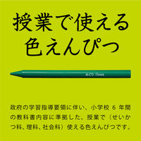 ぺんてる 小学校色えんぴつ（全芯色鉛筆） 基本12色＋3色 GCG1-12P3 1パック（15色入）