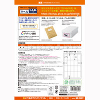 プラス Newいつものプリンタラベル48643 ME-508T 20面 四辺余白付 A4 1袋（100シート入）