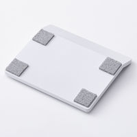 スマイル　木製　傘・杖ストッパー　ホワイト　1個