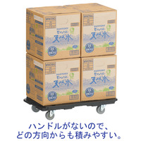 【平台車】 アスクル 「現場のチカラ」 樹脂平台車（連結）耐荷重100kg ナイロンキャス 1台  オリジナル