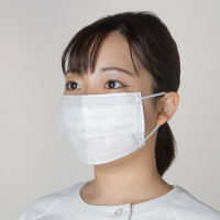 オオサキメディカル　プロフェッショナルマスク 3層式　ふつうサイズ　ホワイト　51409　使い捨て　不織布　1箱（50枚入）