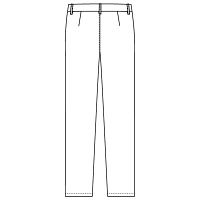 フォーク　フィットストレートパンツ　ブラックＭ　６００８ＮＳ‐９　　白衣（直送品）