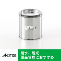 エーワン（A-one）屋外でも使えるラベルシール 備品ラベル つや消しフィルム レーザー 耐水 A4 ホワイト 65面  5シート  31073