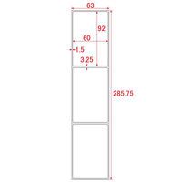 中川製作所 PDラベルB1タテ折 弱粘着タイプ PDLー B1T02 1箱（6000枚：3面×500折×4冊）