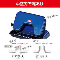 マックス 軽あけパンチスクーバ 15枚あけ ブルー DP-15T