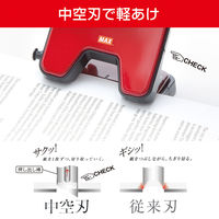 マックス 軽あけパンチスクーバ 35枚あけ レッド DP-35T