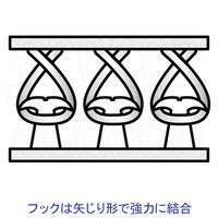 クラレファスニング　マジロック　幅25mm×長さ15cm　白　片側粘着剤付き　CP-51　1パック（1セット入）