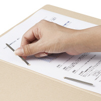 アスクル　スティックファスナー　足長さ61mm　50本　ペーパーファスナー  オリジナル