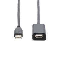 エレコム　USB延長ケーブル（USB2.0対応）　A[オス]-A[メス]タイプ　5m　USB(A)[オス]-USB(A)[メス]　ブラック　USB2-EXA50