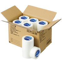 現場のチカラ 貼ってはがせる養生テープ 無包装 半透明 幅50mm×長さ50m 寺岡製作所 1セット（90巻入）  オリジナル