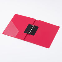 リヒトラブ　リングファイル　A4タテ　背幅36mm　赤　F877U　1冊