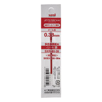 ボールペン替芯 ジェットストリーム多色・多機能ボールペン用 0.38mm 赤 10本 SXR-80-38 油性 三菱鉛筆uniユニ