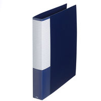 プラス　2リングファイル　B5タテ　丸型2穴　背幅35mm　スーパーエコノミー　ネイビー　紺　FC-121RF