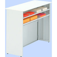 プラス スチールカウンター ハイカウンター 幅1250mm 専用棚板 ホワイト 1枚