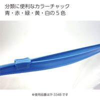 コクヨ　カラーソフトクリヤーケースC（チャック付き）S型・マチ付き　A4-S　青