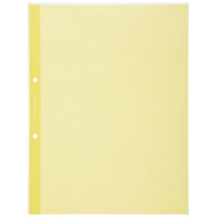 コクヨ　クリヤーブック替紙　A4縦　2穴　黄　1パック（10枚入）