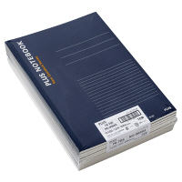 プラス　ノートブック　セミB5　50枚　B罫　NO-005BS　76705　1箱（80冊：10冊入×8袋）