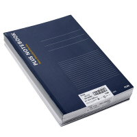 プラス ノートブック A4 B罫 40枚 青 1パック（10冊入） NO-204BS 76714