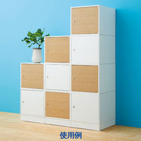 Ceha 抗菌 スタッキングスチールロッカー シリンダー錠 下置き用ベース 幅400×奥行450×高さ80mm 1台 ホワイト（ベース）（取寄品）