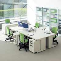 【組立設置込】プラス 組立式スチールOAデスクシステム 平机 引出し鍵付き エルグレー 幅1200×奥行700×高さ700mm 1台（取寄品）