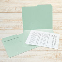 プラス カットフォルダー 2山 A4 青 FL-062IF BL 1パック(10枚入)