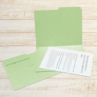 プラス カットフォルダー 2山 A4 緑 FL-062IF GR 1パック(10枚)