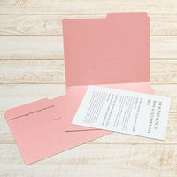 プラス カットフォルダー 2山 A4 桃 FL-062IF PK 1パック(10枚入)