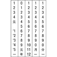 シャチハタ 回転ゴム印 エルゴグリップ 欧文飛日付（手形用） 4号 ゴシック NFB-4TG 1個（直送品）